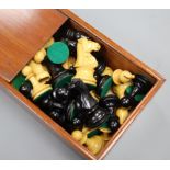 A boxwood chess set