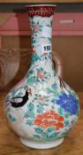 A Japanese famille rose bottle vase, circa 1900 height 35cm