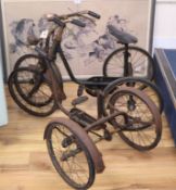 Two 1930's tricycles