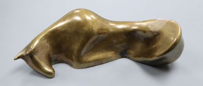 Colin Webster Watson, a stylised bronze model of a bull, signed Colin and dated 70, number 6 of