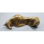 Colin Webster Watson, a stylised bronze model of a bull, signed Colin and dated 70, number 6 of