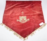 A velvet Essex Regimental banner