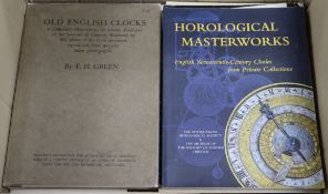 A quantity of reference books relating to clocks