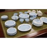 A Wedgwood part dinner service and Minton Haddon Hall part tea service