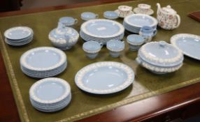 A Wedgwood part dinner service and Minton Haddon Hall part tea service