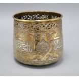 A Cairoware pot height 16cm