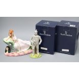 Four Royal Doulton from The Wizard of Oz: Tin Man, The Lion, Scarecrow and Dorothy and a Peggy