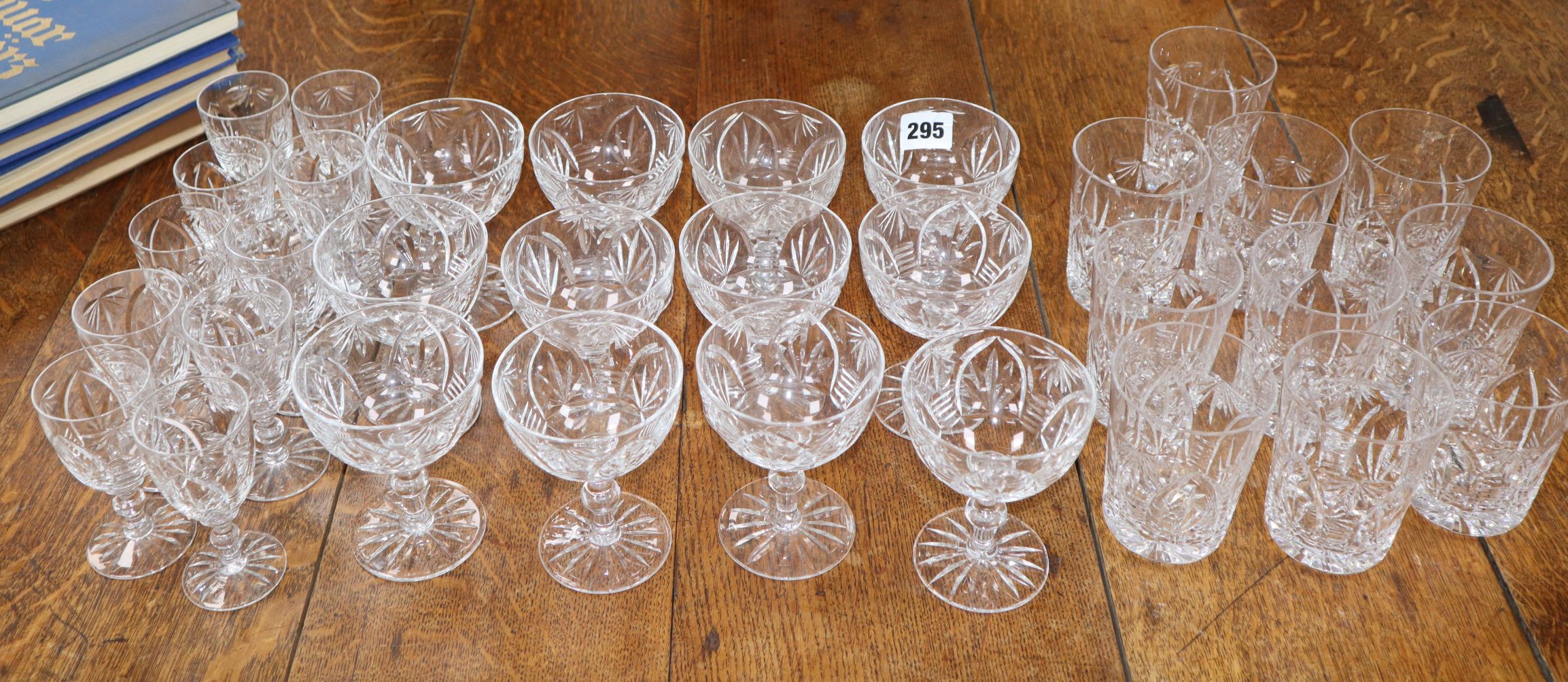 A Webb & Corbett suite of glasses