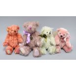 Four limited edition Deans bears, boxed