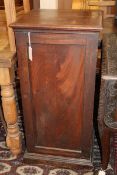 A George III mahogany pedestal cupboard H.91cm