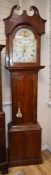 An early 19th century oak longcase by Robert Foy of Taunton H.220cm