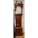 An early 19th century oak longcase by Robert Foy of Taunton H.220cm