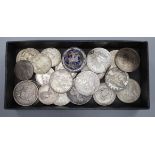 Twenty four assorted silver coins