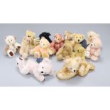 Fourteen assorted Artist bears including Hardy bears