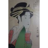 Japanese School, a group of assorted unframed woodblock prints