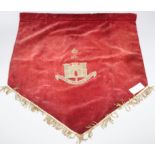 A velvet Essex Regimental banner