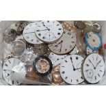 A group of assorted pocket and wrist watch movements.