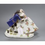 After Kandler. A Meissen group of a dancing couple height 21cm
