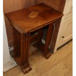 A mahogany quartetto nest of tea tables W.54cm