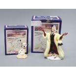 A set of ten Royal Doulton characters from 101 Dalmatians: Lucky, Penny Yawning, Patch in basket,