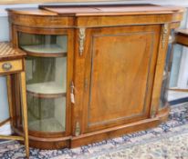 A Victorian walnut credenza W.152cm