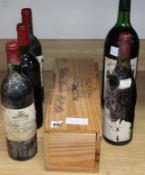 One Chateau Bel Air 1986 (magnum), one Chateau Pique Caillou, 1981 (magnum), one Chateau Pibrau