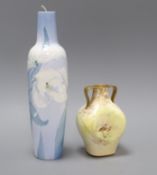 A Royal Doulton Art Nouveau style bone china vase, painted by W G Hodkinson, c.1910, and a Doulton