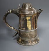 A George Iii silver tankard by Hester Bateman, London, 1784, now converted to a hot water jug,