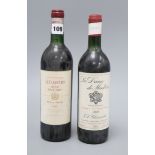 Three bottles of La Dame de Montrose, 1989, St Estephe, three bottles Le Clementin du Chateau Pape