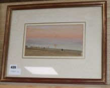 John Doyle, watercolour, The Littorale Di Cavalino, monogrammed 12 x 23cm