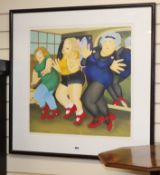 Beryl Cook, limited edition print, Dancing class, signed in pencil, 271/300 59 x 60cm