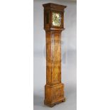 William Wilson of London. An early 18th century figured walnut eight day longcase clock, the 11 inch