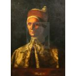 After Giovanni Bellini (1428-1516)oil on canvasPortrait of Doge Leonardo Loredanlabel verso dating