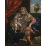 17th century Flemish Schooloil on copperVirgin and child with John The Baptist9.75 x 7.5in.