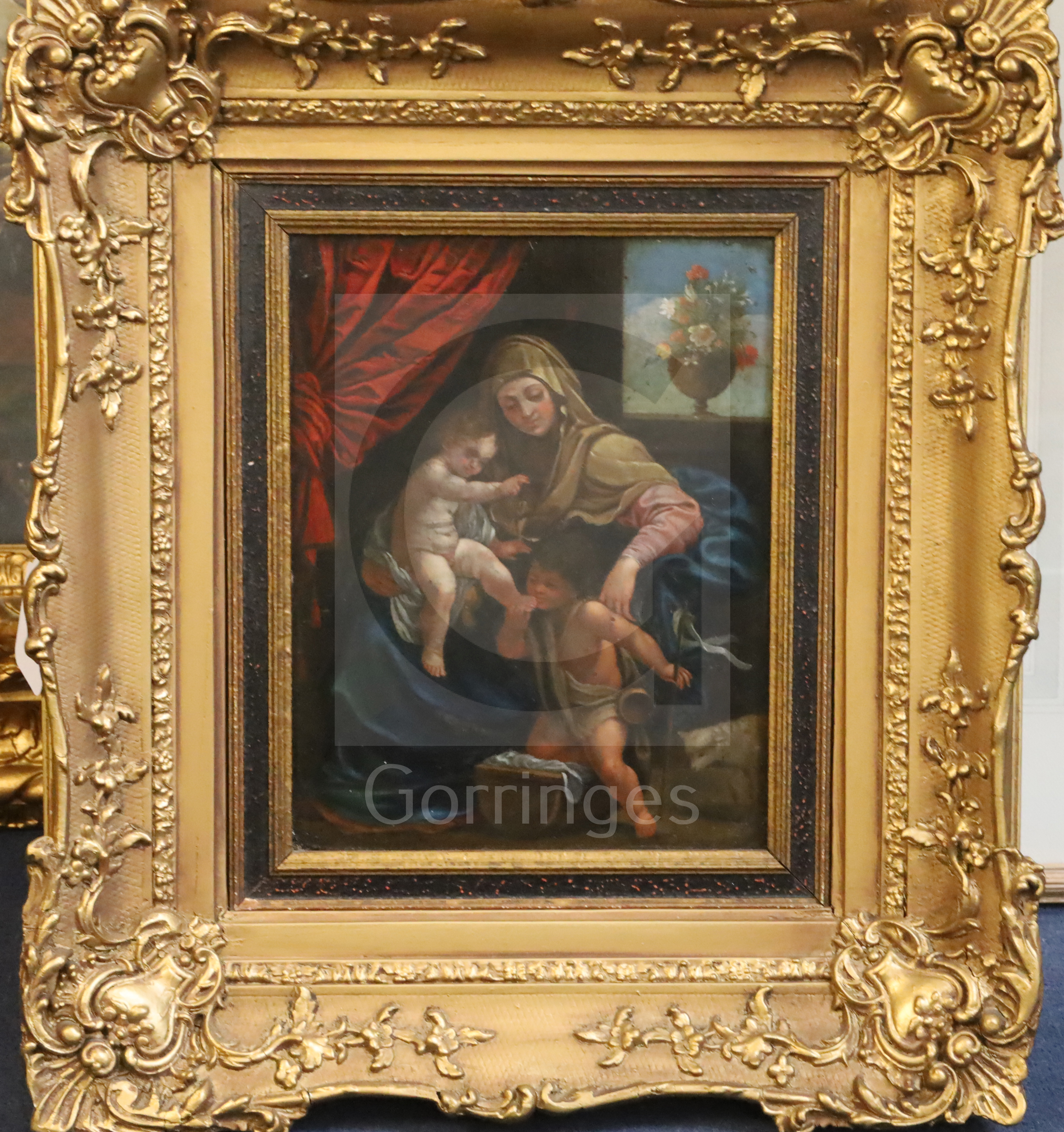 17th century Flemish Schooloil on copperVirgin and child with John The Baptist9.75 x 7.5in. - Image 2 of 3