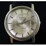 A gentleman's 1960's steel and gold plated Omega Constellation chronometer automatic wrist watch,