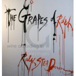 § Ralph Steadman (b.1936)acrylic on board'The Grapes of Ralph'signed45.25 x 45.75in., unframed