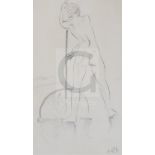 § Sir William Russell Flint (1880-1969)pencil on paper'Shrimper'initialled, inscribed verso and