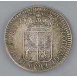 Scotland, a rare James VIII (1688-1766) pattern crown, 1716, in silver, type II, by Norbert