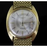 A gentleman's 1960's 18ct gold Audemars Piguet automatic wrist watch, with baton numerals and date