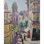 Hilary Clements Hassell (1879-1949)oil on canvas'Rue Bastin'signed, illustrated in Colour Magazine