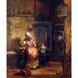 William Collins (1788-1847)oil on wooden panelScullery interiorsigned12.45 x 10.5in.