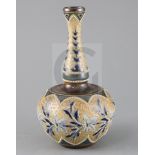 Emily E. Stormer for Doulton Lambeth, an Art Union of London bottle vase, c.1885, impressed mark and
