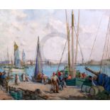 § William Lee Hankey (1869–1952)oil on canvasFrench harbour scenesigned24.5 x 29.5in.