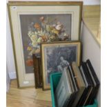 A group of assorted paintings and prints