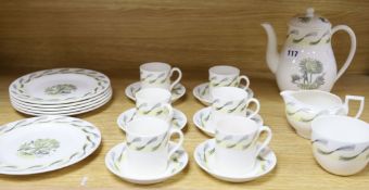 Eric Ravilious for Wedgwood: a 20-piece ' Garden' coffee service