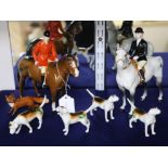 A Beswick set of hunting figures