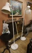 A pair of contemporary floor lamps H.180cm