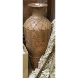 A large African style floor vase H.107cm