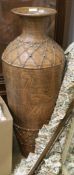 A large African style floor vase H.107cm